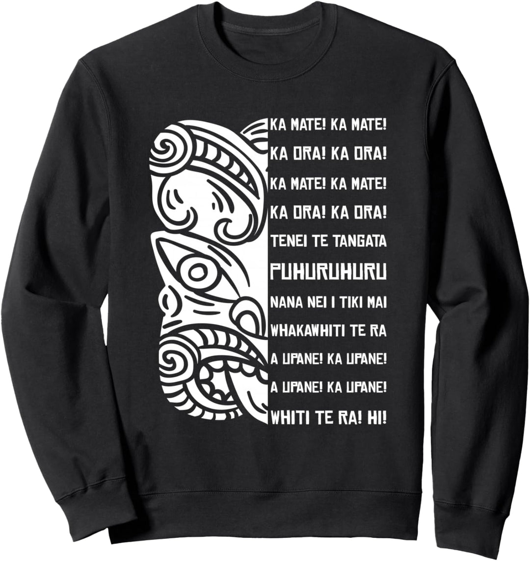 Haka Neuseeland Maori New Zealand Fans als Rugby Sweatshirt
