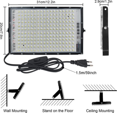 CREATESTAR LED Strahler 150W 2er, LED Strahler Aussen, Superhell 15000LM Aussenstrahler, 6500K Kaltw