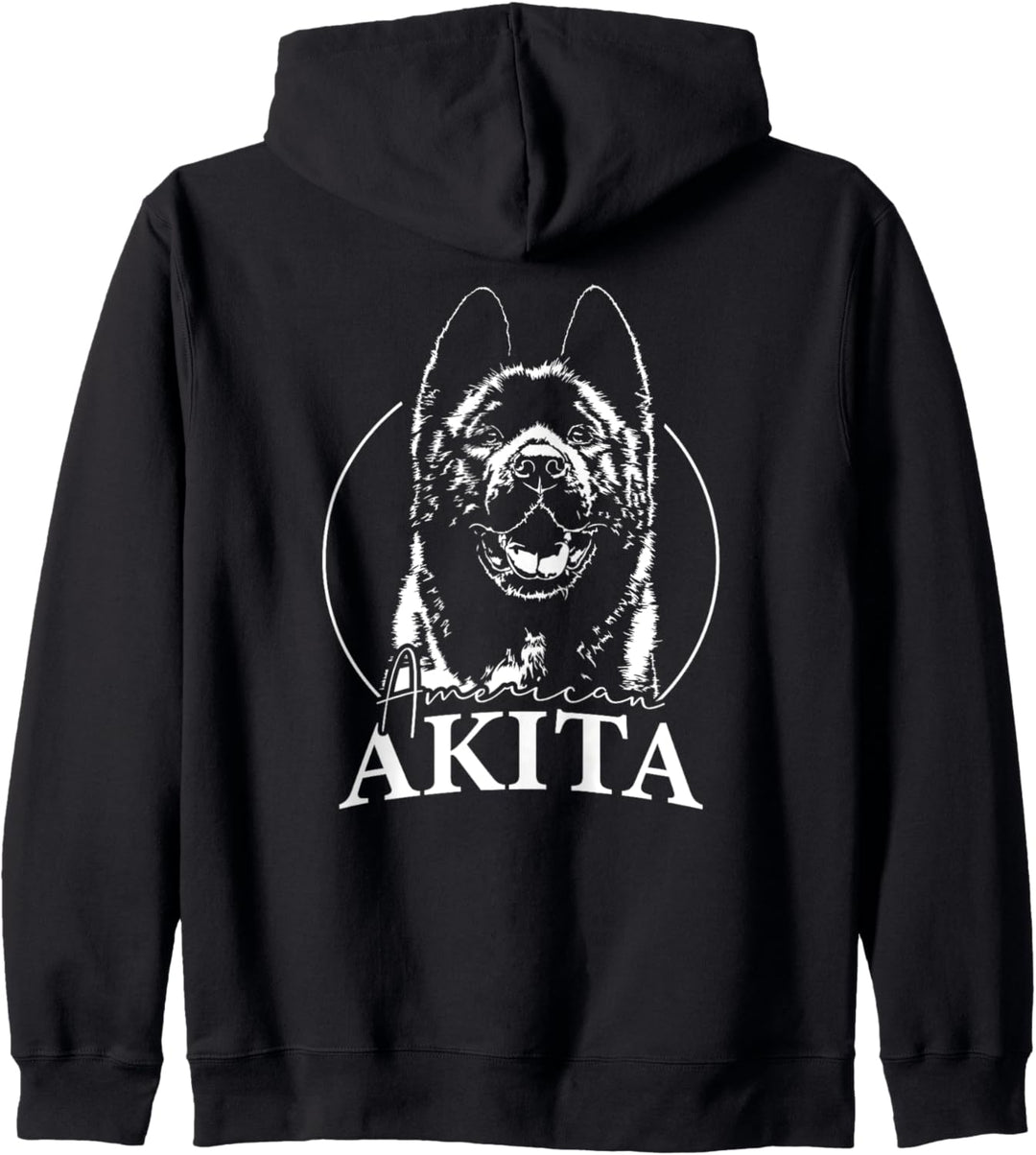 American Akita Inu Hund Hunde Portrait Hundeportrait Hunde Kapuzenjacke