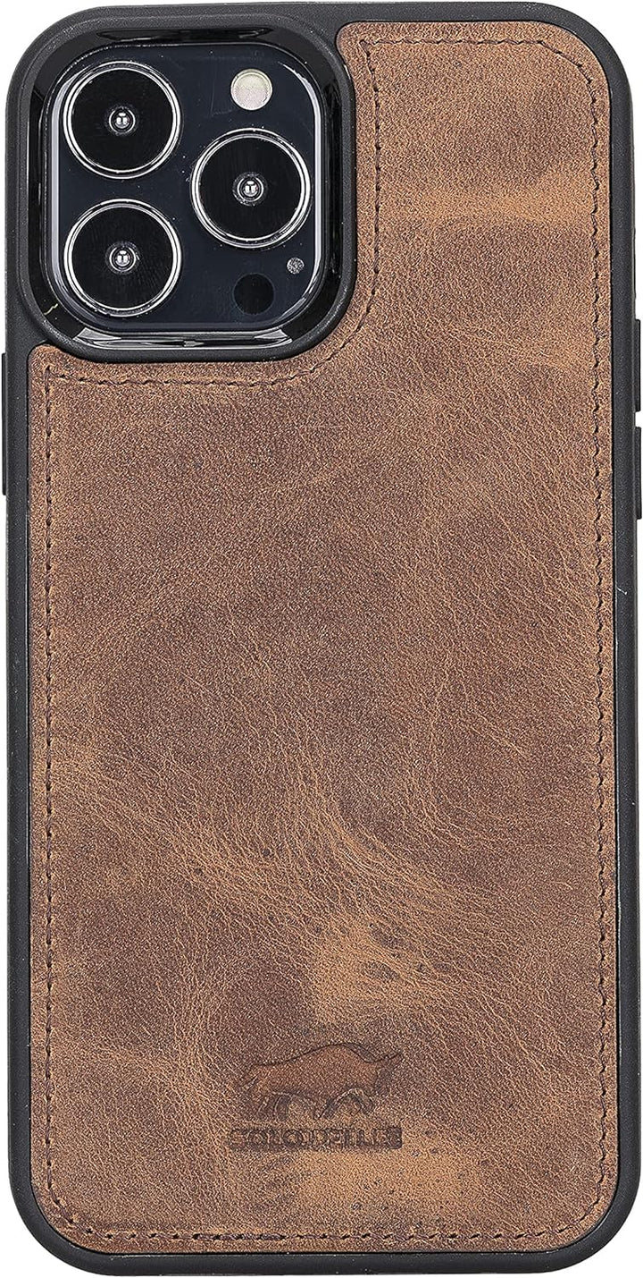 Solo Pelle Lederhülle für das iPhone 13 Pro Max in 6.7 Zoll Stanford Case Leder Hülle Ledertasche Ba