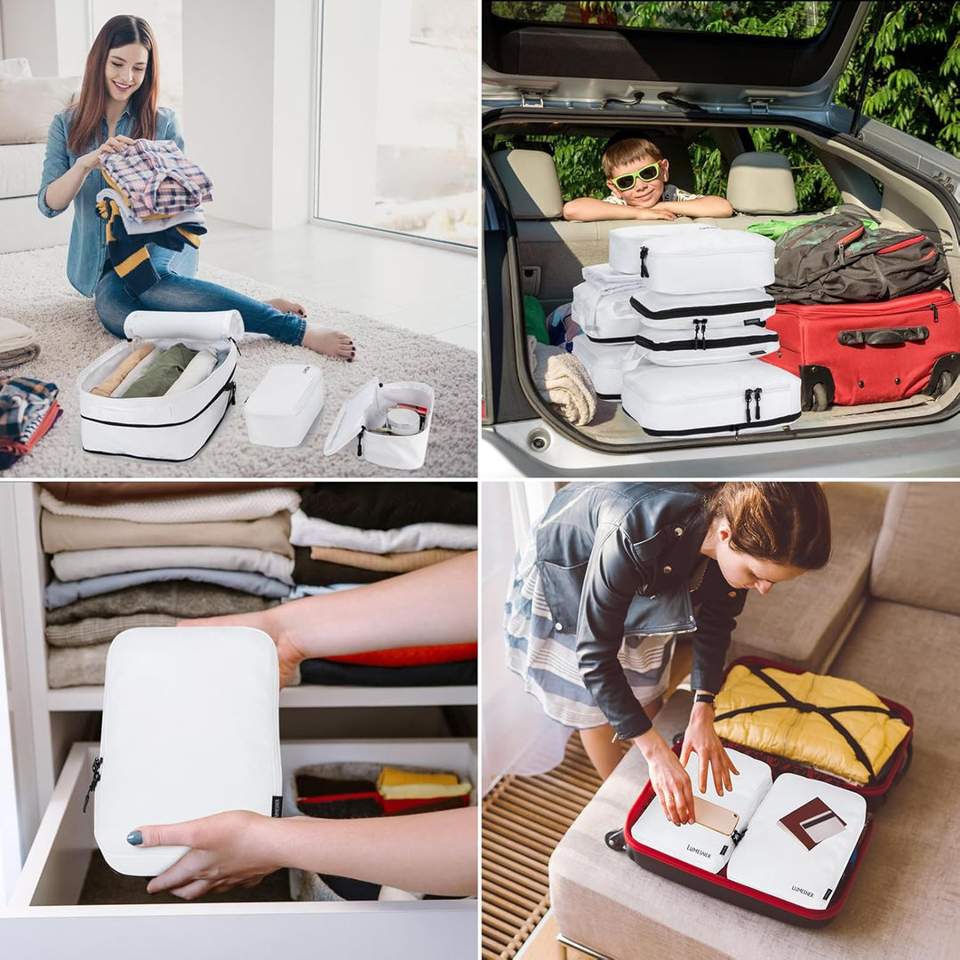 Koffer Organizer Set 8-teilig, Packtaschen für Koffer, Packing Cubes Set für Reise,Packtaschen mit K