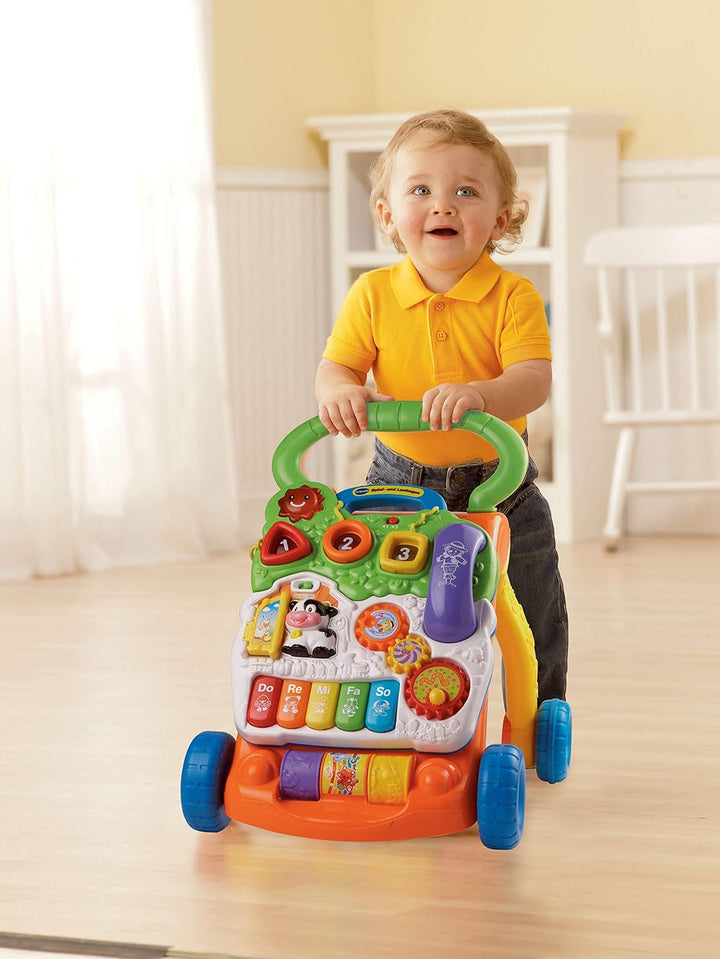 Vtech Baby Abenteuer Spieltisch –12-36 Monaten & Baby Spiel- und Laufwagen – Lauflernwagen mit regul