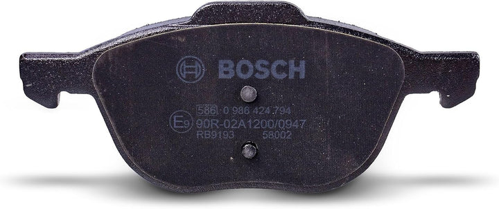 Bosch BP935 Bremsbeläge - Vorderachse - ECE-R90 Zertifizierung - vier Bremsbeläge pro Set Single, Si