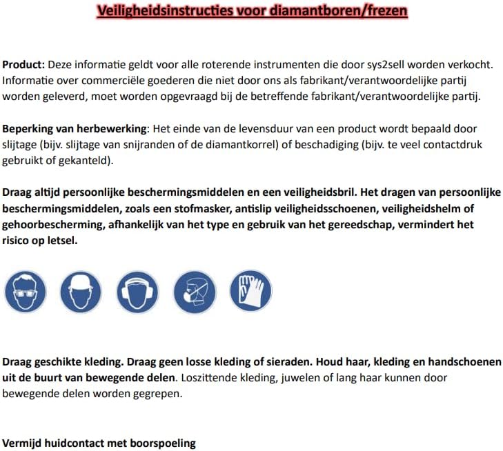 Premium Profi Diamant Fliesenfräser - Vollbohrer, Fliesenbohrer, Trockenbohrer, Fingerfräser Ø 10 mm