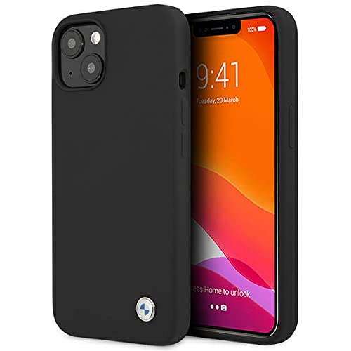 BMW BMHCP13SSILBK hülle für iPhone 13 Mini 5,4" schwarz Silicone Signature
