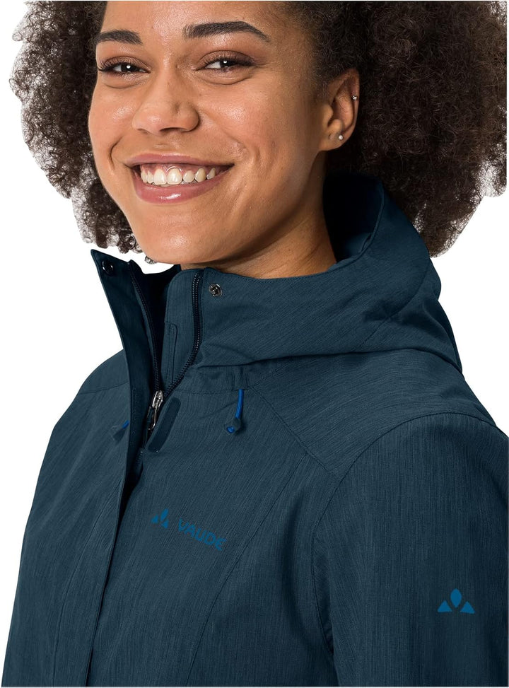 VAUDE Rosemoor - Regenjacke Damen 36 dark sea, 36 dark sea