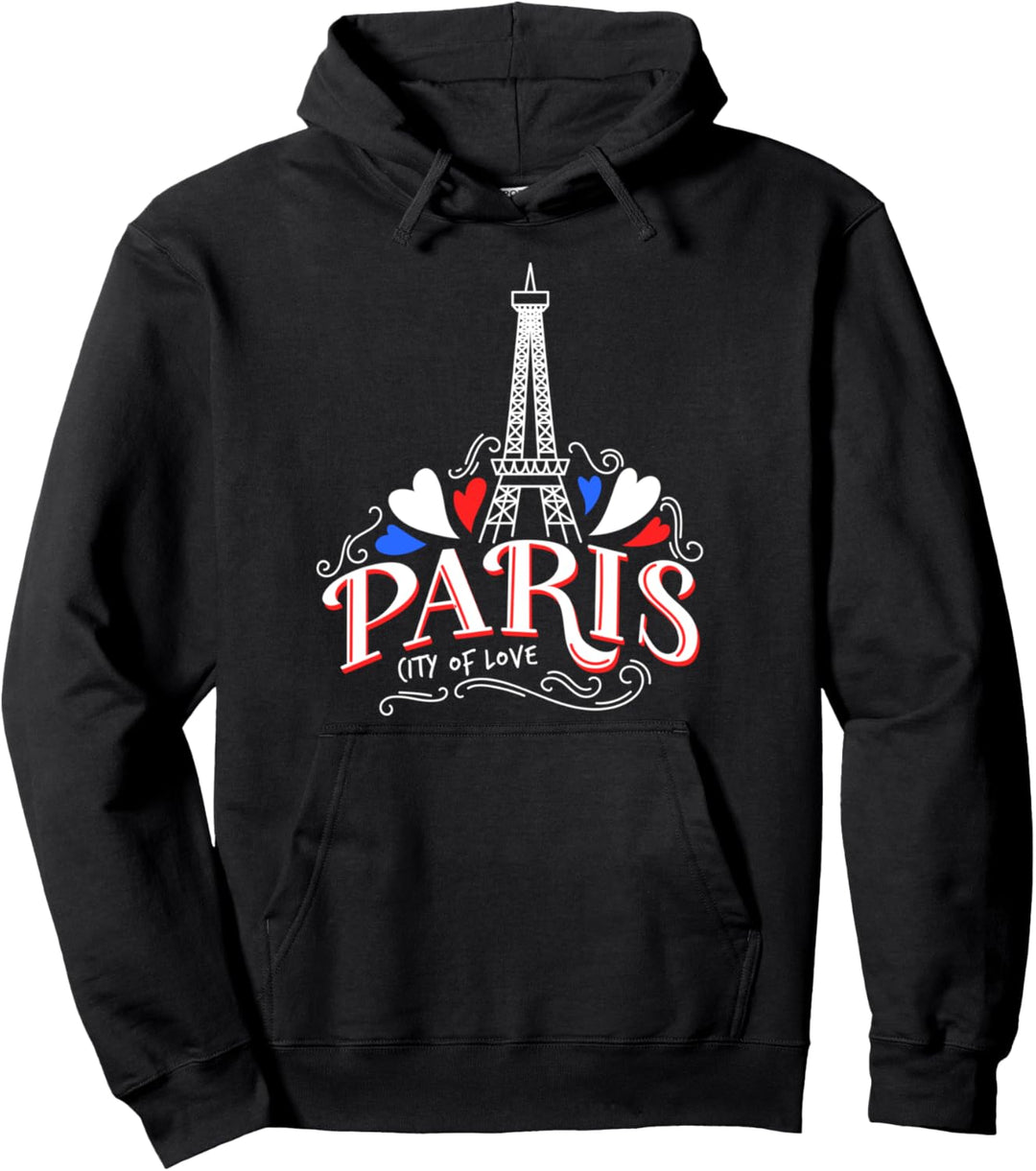 Paris France Flag and Eiffel Tower Graphic Tee shirts, Paris Pullover Hoodie