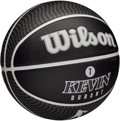 Wilson NBA Player Icon Outdoor Basketball - Size 7 - 29.5" and Mini Size 7 Kevin Durant, 7 Kevin Dur