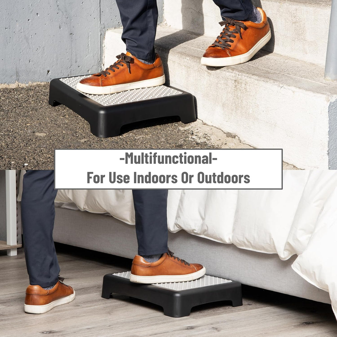 Mind Reader Platform Booster, Step Stool for Seniors, Indoor Outdoor Erhöhung, 49,5 cm L x 39,5 cm B