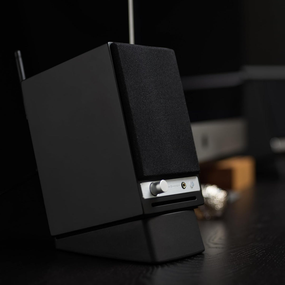 Audioengine A2 HD Wireless Speaker | Lautsprecher für Desktop-Monitor | Heim-Musiksystem aptX HD Blu