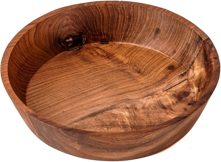 Windalf Holzschale AYLEEN Ø 21 cm Salatschale Obstschale Suppenteller Handarbeit