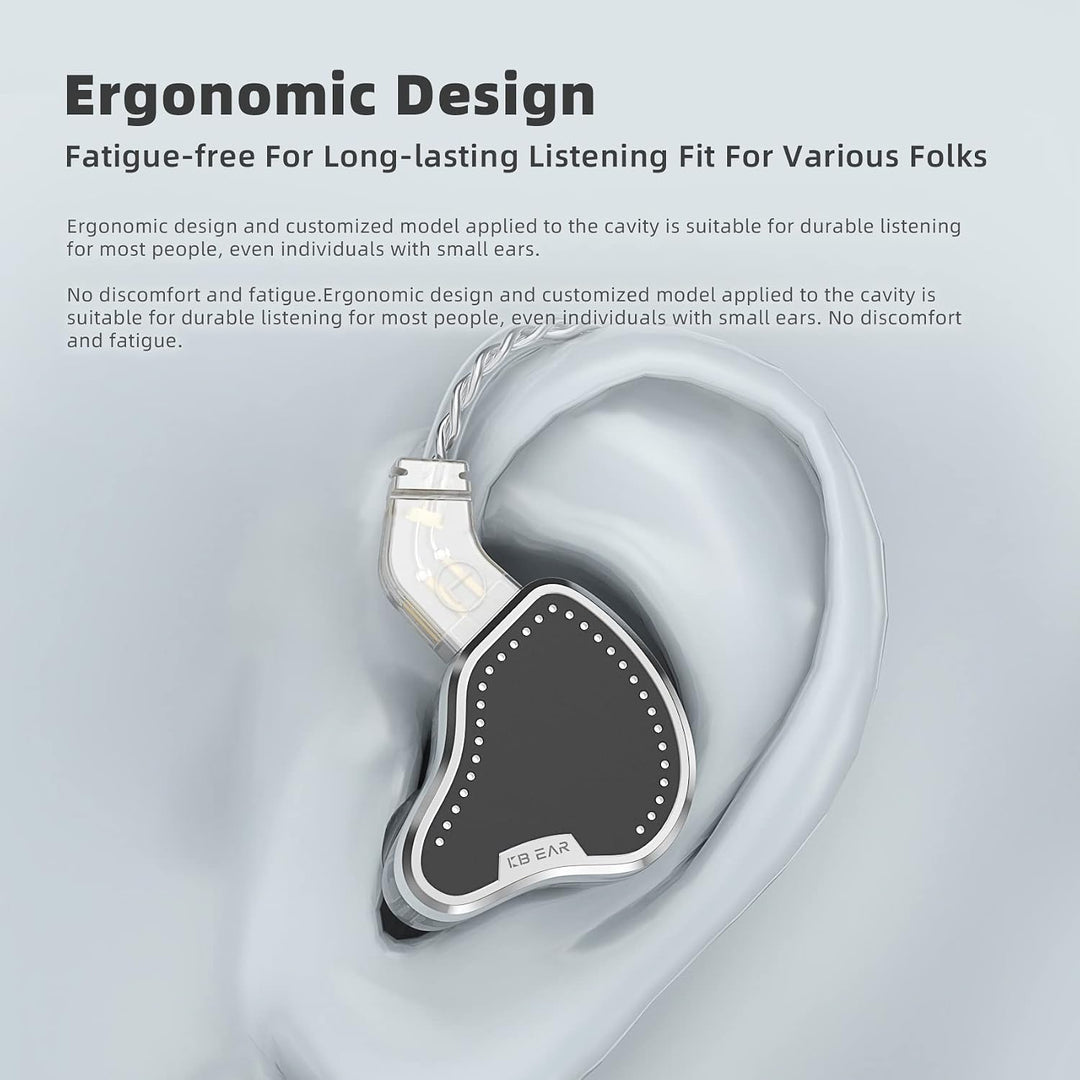 KB2208 HiFi-In-Ear-Monitor, Hochleistungs-DD-Einheit, leistungsstarker Bass, In-Ear-Kopfhörer, abneh