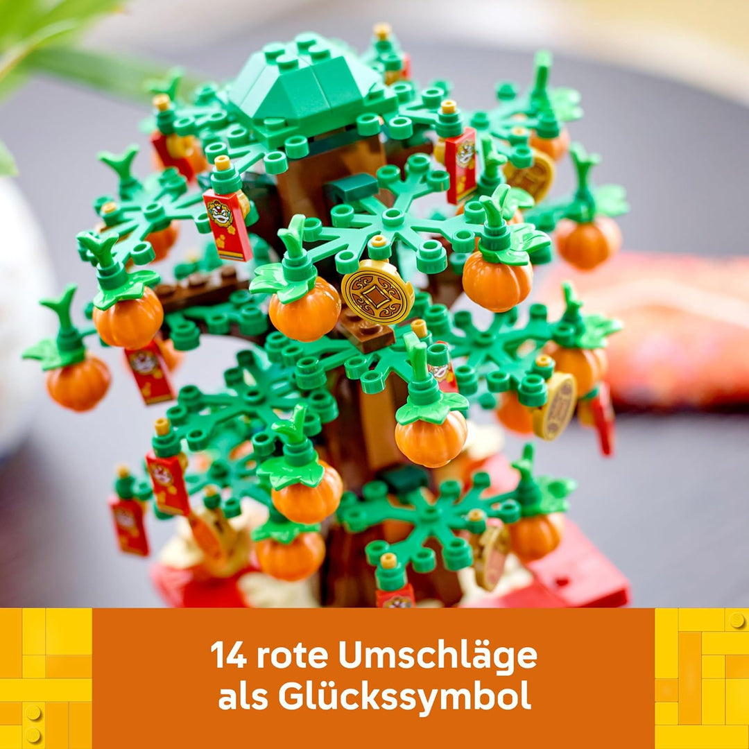 Lego Glückskastanie, Bauset für Kinder ab 9 Jahren, Mondneujahrsgeschenk für Jungen und Mädchen, Set