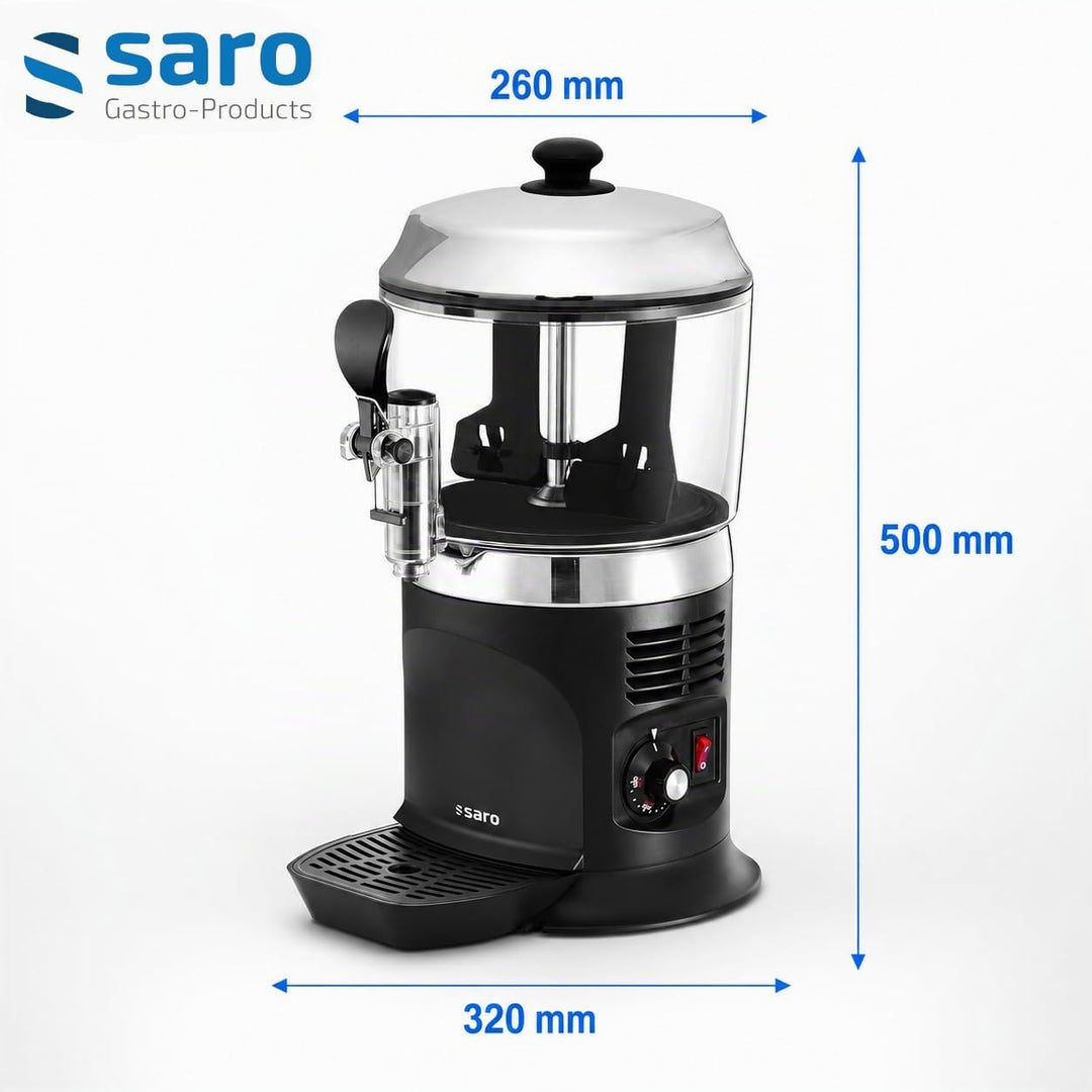 Saro 175-1145 Kakaodispenser Modell Nina, 5 L, 1100 W, schwarz