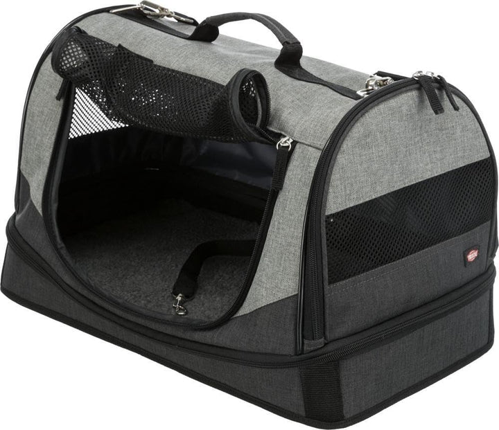 Trixie 28940 Tasche Holly, 30 × 30 × 50 cm, schwarz/grau 50 x 30 x 30 cm, L 50 x B 30 x H 30 cm