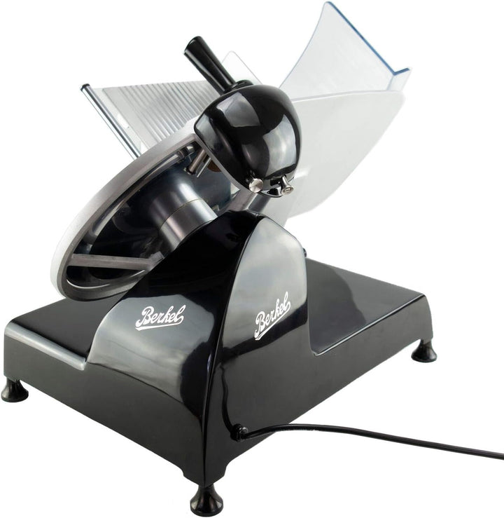 Berkel Red Line 300 Aufschnittmaschine schwarz - Schneidemaschine+ handgefertigtes Einlegebrett aus