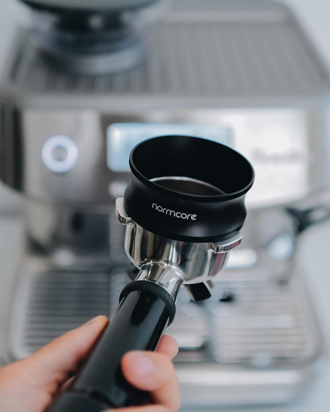 Normcore 54 mm magnetischer Dosiertrichter V2 – Espresso-Kaffee-Dosierring – 29 mm eloxiertes Alumin