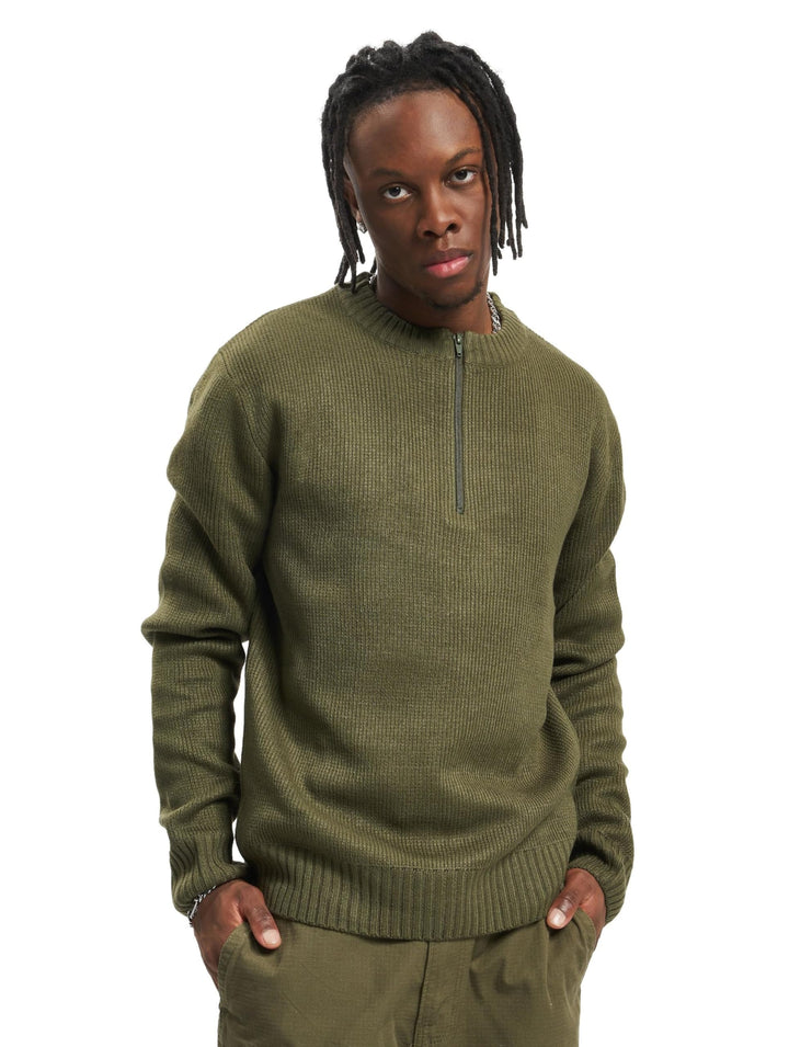 Brandit Schweizer Armee Pullover Swiss Army Pulli Winter Outdoor ARBEITSPULLOVER 4XL Oliv, 4XL Oliv