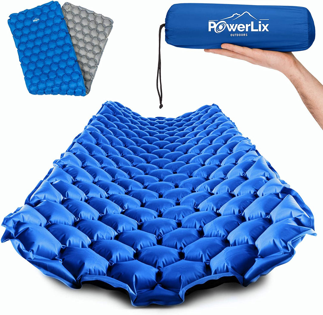 POWERLIX Isomatte Camping Outdoor Luftmatratze - Ultraleichte Aufblasbare Isomatte, kompakte und lei