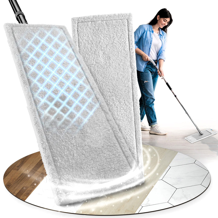 Wischmopp Bezug für verschüttete Flüssigkeiten - Bodenwischer, Wischbezug von WOWtowelz – 40 cm Vari
