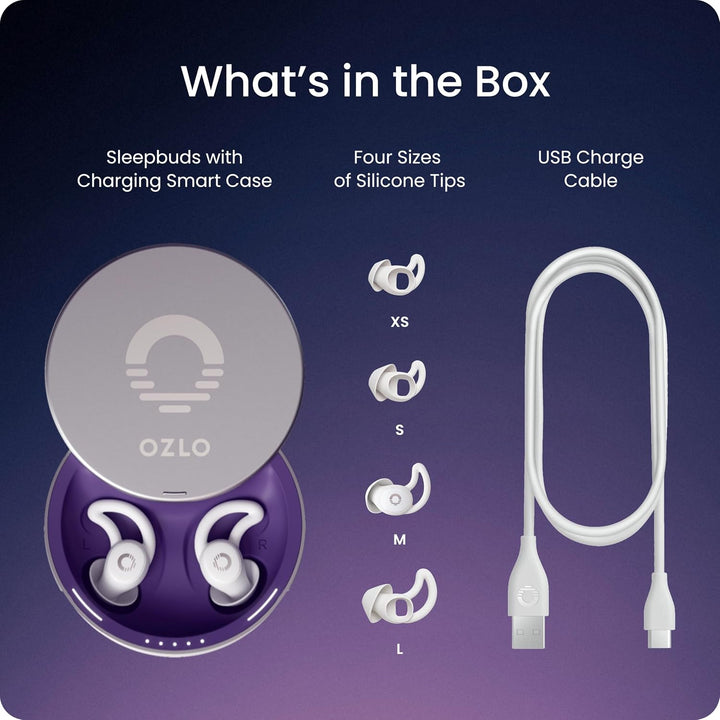 Ozlo Sleepbuds Sleep Headphones for Side Sleepers Sleep Earphones with Up to 10 Hours Bluetooth Stre