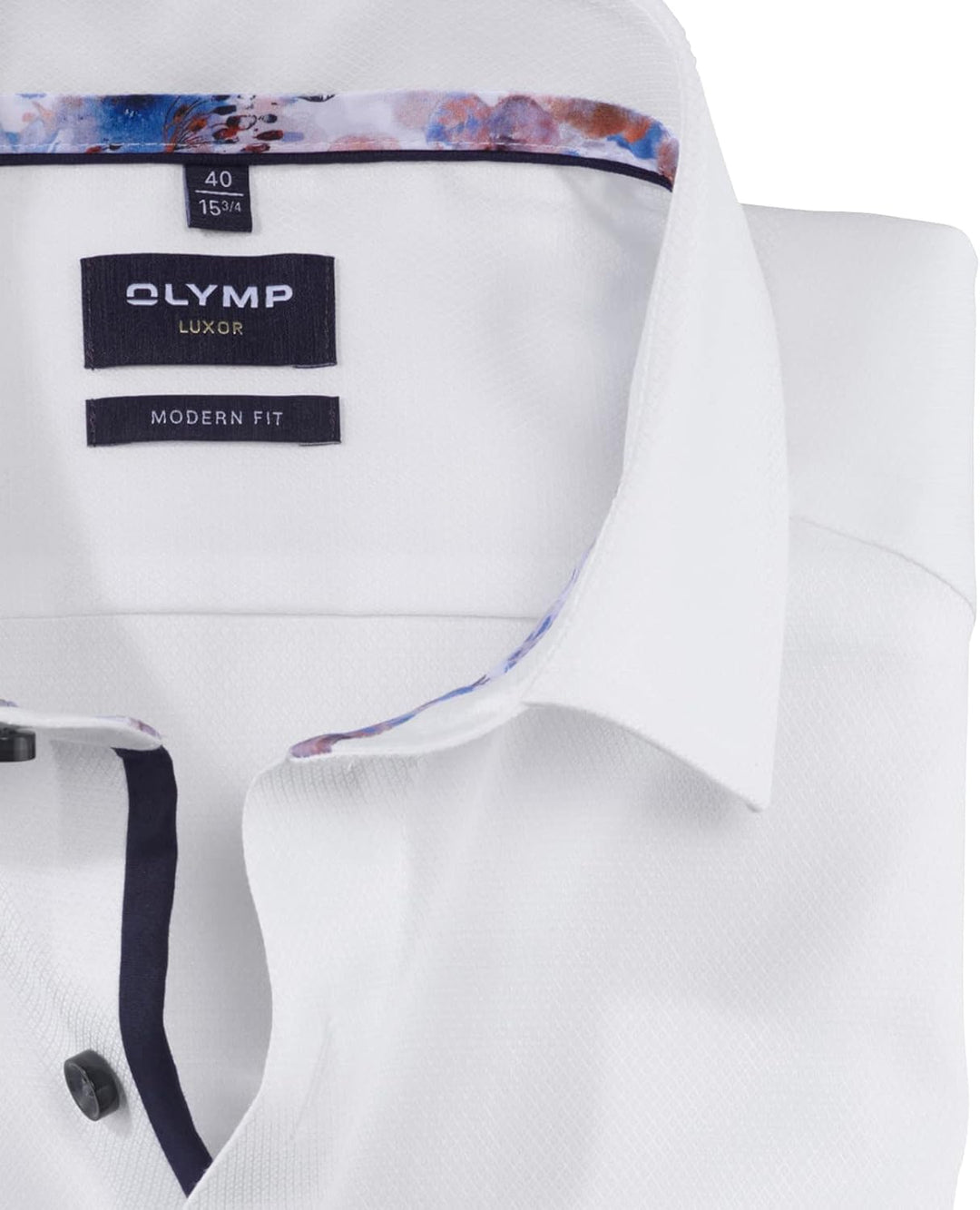 OLYMP Herren Businesshemd Kurzarm Luxor,Einfarbig,modern fit,Global Kent 44 00, 44 00