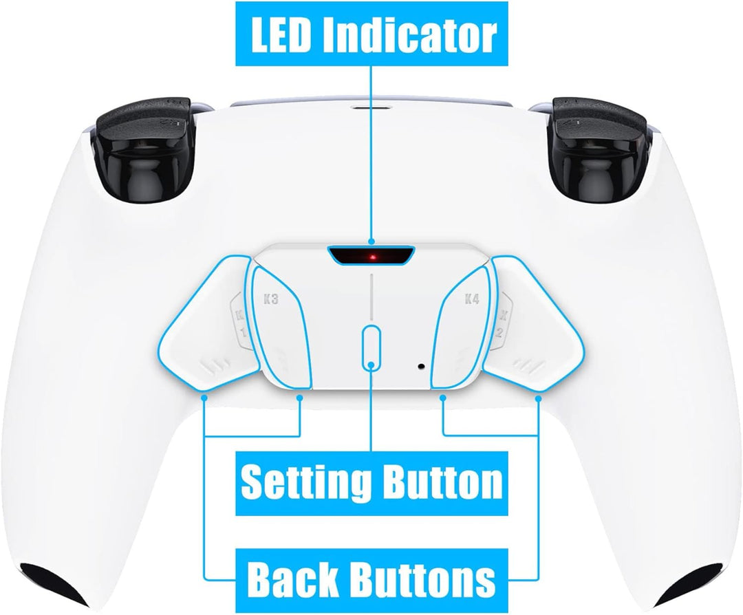 eXtremeRate Programmierbar RISE4 Remap Kit für ps5 Controller BDM-030/040,Remap Board&Rückplate Gehä