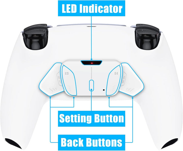 eXtremeRate Programmierbar RISE4 Remap Kit für ps5 Controller BDM-030/040,Remap Board&Rückplate Gehä