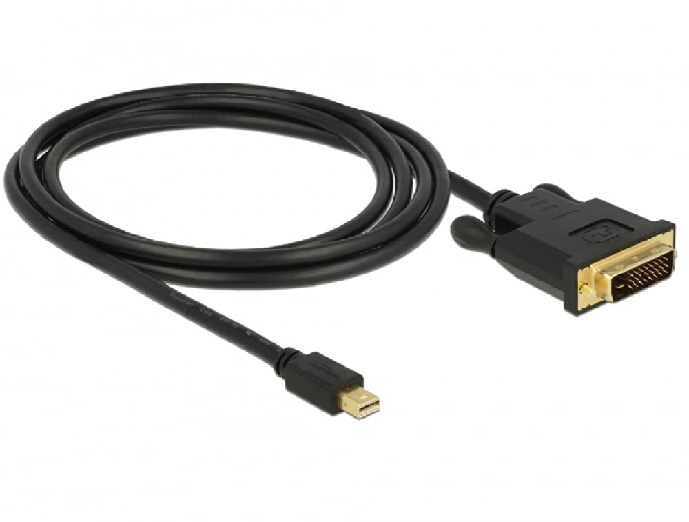 Delock Kabel mini DisplayPort 1.1 Stecker > DVI 24+1 Stecker Videokabel-Adapter 2 m 2,0 m, 2,0 m