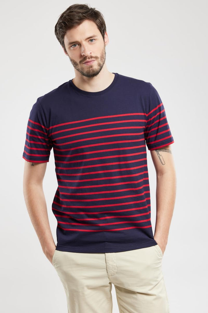Armor Lux Herren Marinière Etel Héritage Homme T-Shirt M Blau (455 Navire/Braise 455), M Blau (455 N