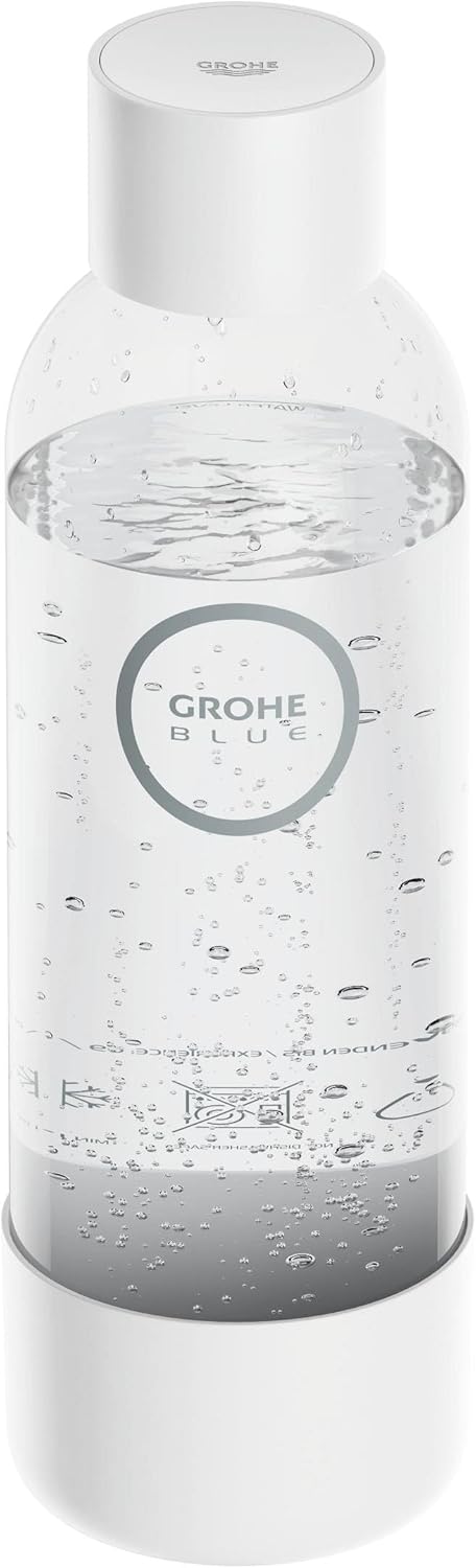 GROHE Blue Fizz, Wasserflasche (Fassungsvermögen: 850ml, nicht spülmaschinenfest, Bajonettverschluss
