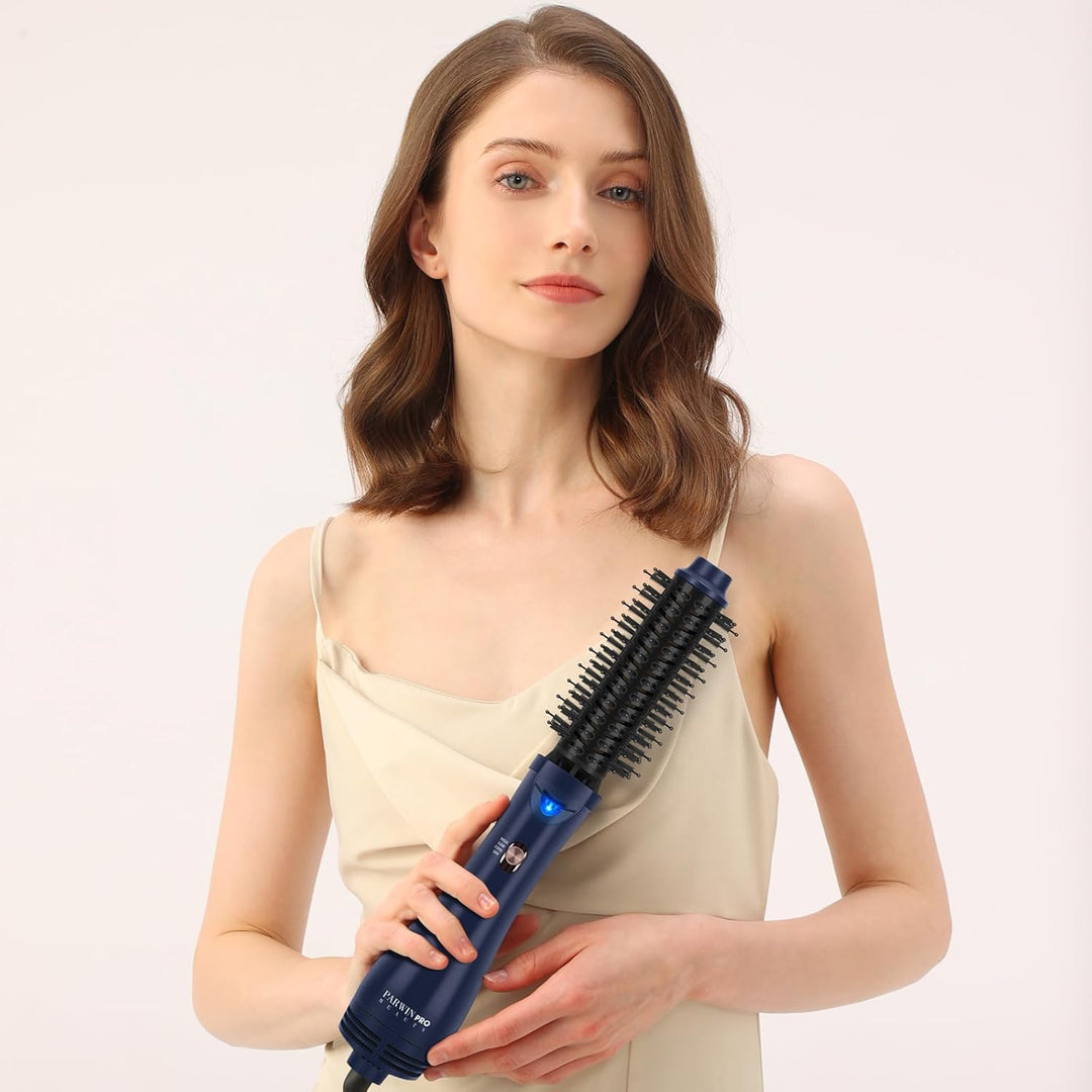 Warmluftbürste Föhnbürste, PARWIN PRO BEAUTY 2.0 Rundbürstenföhn, 4 in 1 Rund Haartrockner lockenbür