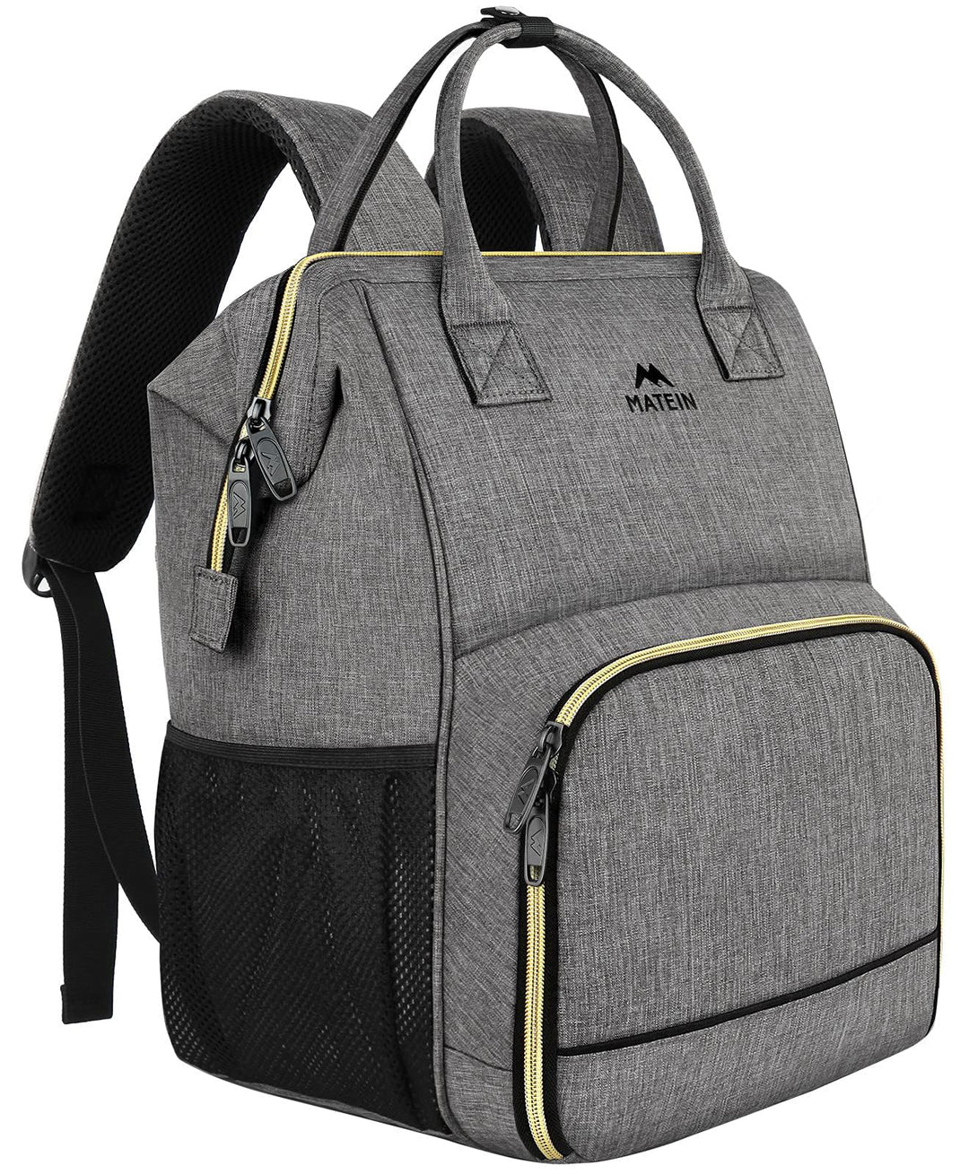 MATEIN Laptop Lunch Rucksack, 17" Picknick Rucksack für Damen und Herren mit isoliertem Kühlfach, Wa