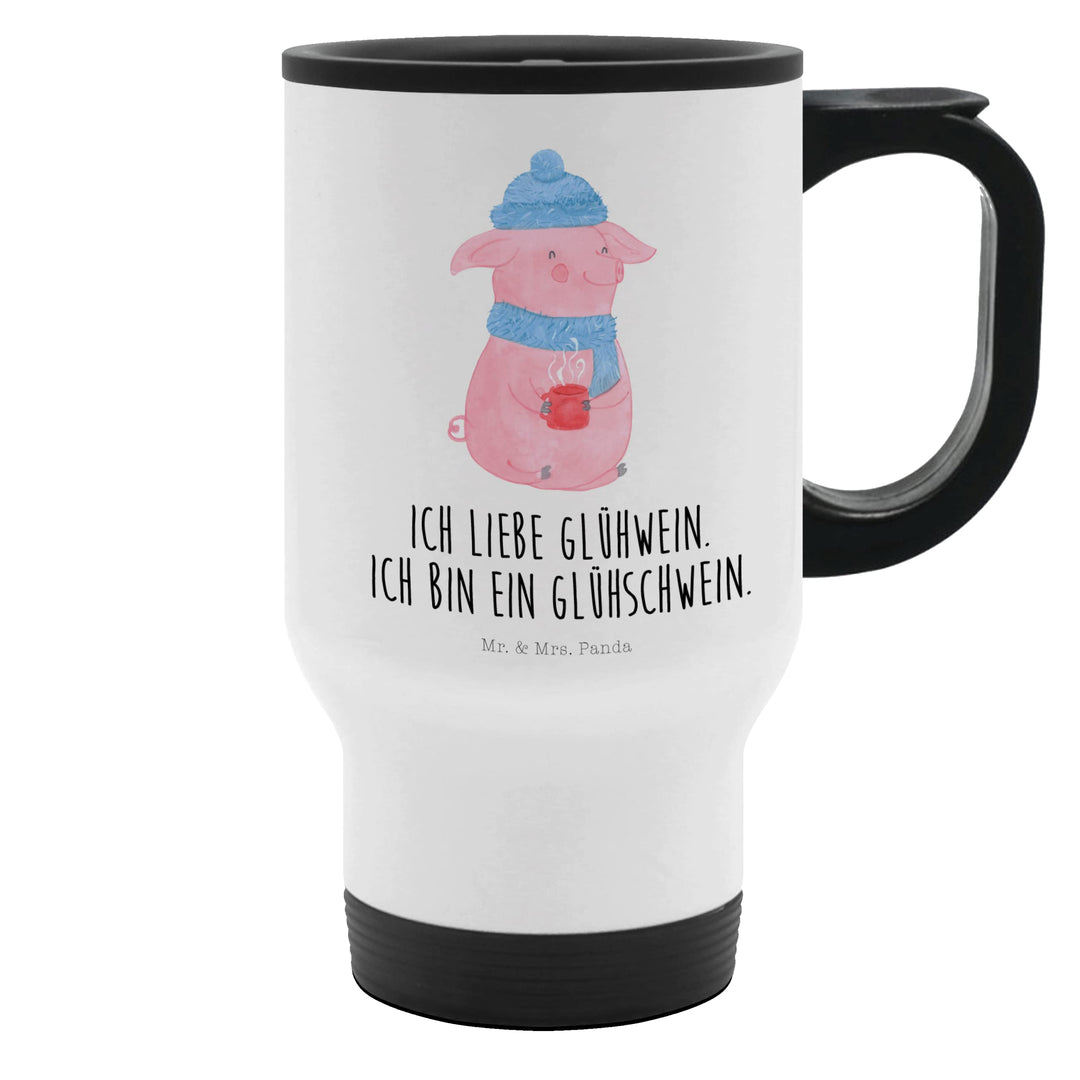 Mr. &amp; Mrs. Panda Thermobecher Glühschwein - Geschenk, Nikolaus, Weihnachtsdeko, Tasse zum Mitnehmen,