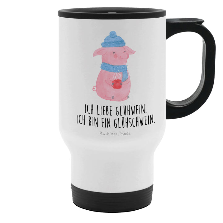 Mr. &amp; Mrs. Panda Thermobecher Glühschwein - Geschenk, Nikolaus, Weihnachtsdeko, Tasse zum Mitnehmen,