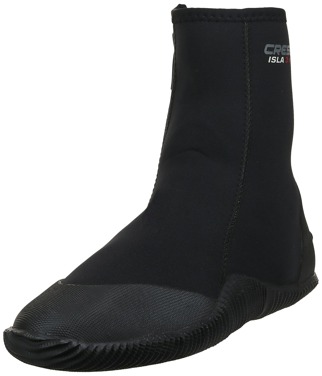 Cressi Men's Isla Boots Tauchschuhe aus Neopren mit Gummisohle X-Small 5mm Shwarz Logo Blau, X-Small