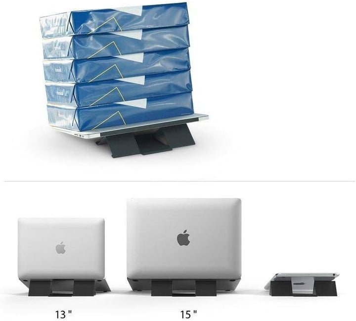 Ringke Folding Stand 2 [Gray] Faltbar und Tragbar Schwerlos Laptop Ständer Belüftet Cooling für MacB