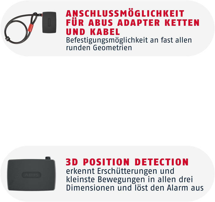 ABUS Alarmbox 2.0 - Mobile Alarmanlage Einheitsgrösse inkl. ACL 12/100 Cobra Schlaufenseil, Einheits