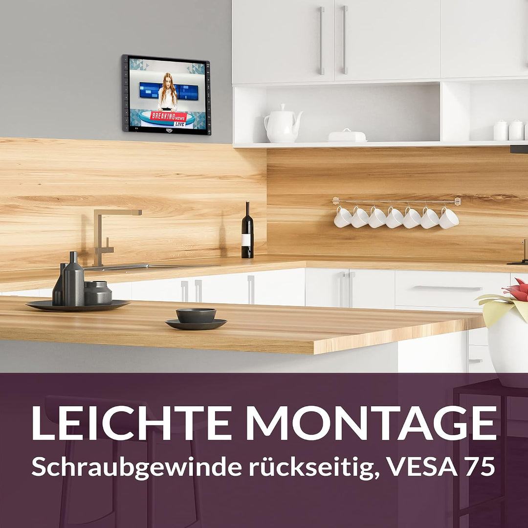 XORO PTL 1400 V2 - 14 Zoll Tragbarer FullHD DVB-T/T2 Fernseher mit eingebauten Akku, HDMI IN, USB 2.