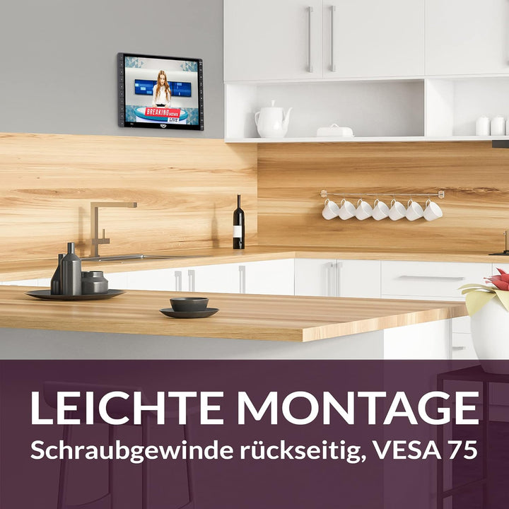 XORO PTL 1400 V2 - 14 Zoll Tragbarer FullHD DVB-T/T2 Fernseher mit eingebauten Akku, HDMI IN, USB 2.