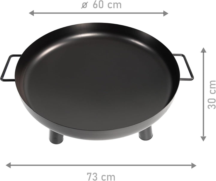 LEMODO Feuerschale für den Garten, Feuerstelle für Terrasse oder Balkon, Feuerschale 60 cm, Feuerkor