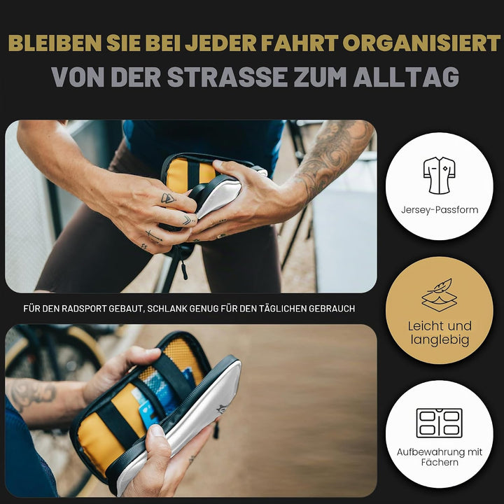 Lumiere & Co. Falcon Magnetische Satteltasche – 0,37 l | 12,7 cm x 7,6 cm x 3,8 cm | Schlankes, mini