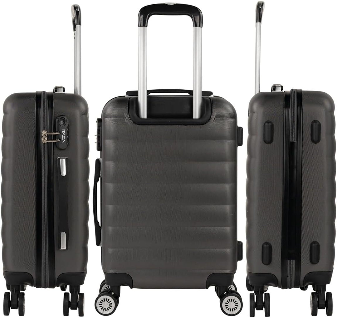 ITACA - Trolley Handgepäck Cabin Trolley Koffer Reisekoffer Hartschalenkoffer mit Zahlenschloss - Ka