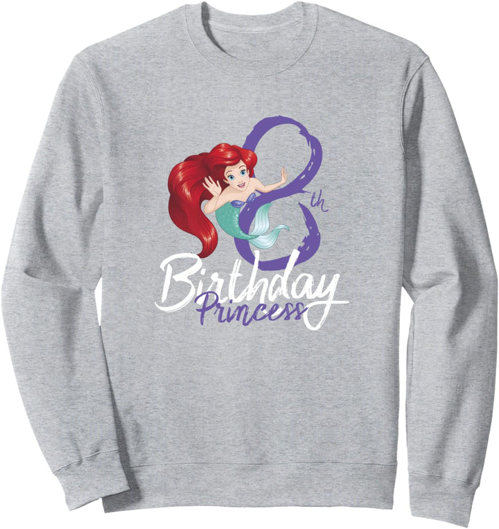 Disney Little Mermaid Ariel 8th Birthday Princess Sweatshirt