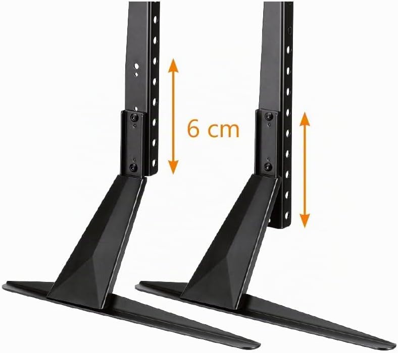 mywall TV Standfuss HP49L, TV-Ständer für Bildschirme 23-75 Zoll, TV Bodenständer höhenverstellbar i