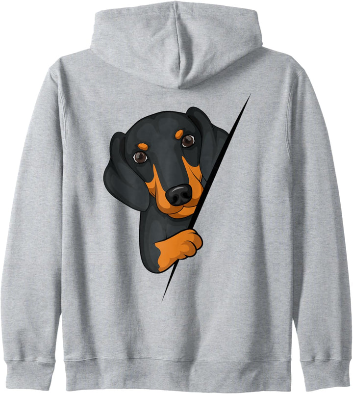 Dackel Dachshund Teckel Kinder Damen Kapuzenjacke