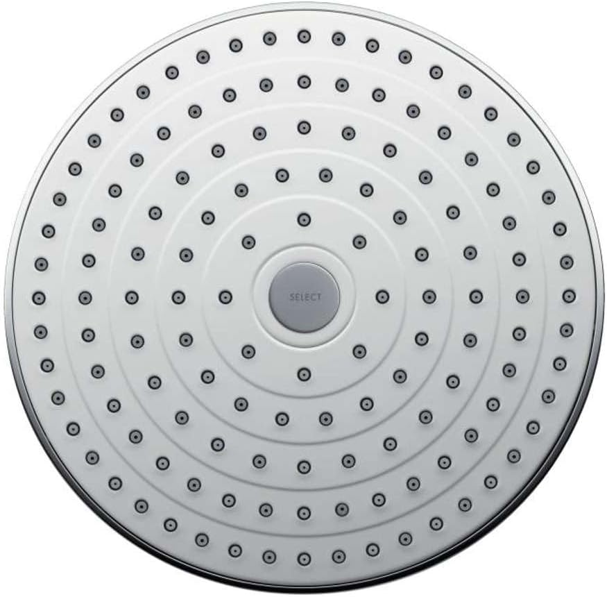 hansgrohe Raindance Select S 240 Duschkopf, Kopfbrause für Wandmontage, 2 Strahlarten, Weiss/Chrom