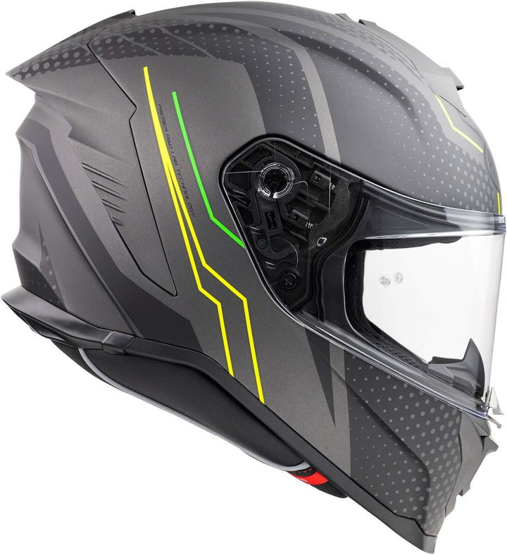 Premier Unisex Hyper Bp6 Bm Helmet XL (61) SCHWARZ / GELB / GRÜN, XL (61) SCHWARZ / GELB / GRÜN
