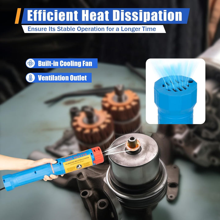 magnetischer induktionsheizer 1100W 220V induktionsheizgerät kfz mit 6 Heizspulen Induktionsheizgerä