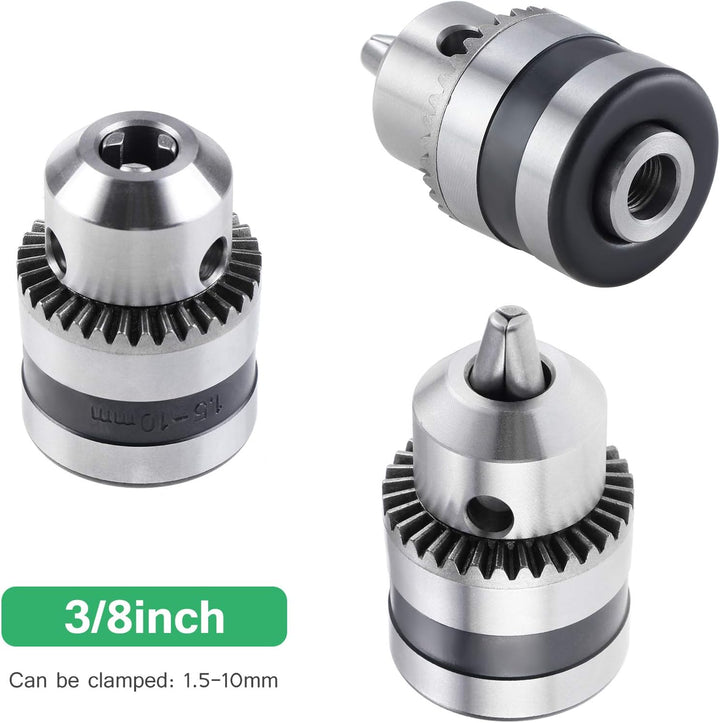 HSEAMALL Handbohrmaschine Manuelle Kurbelbohrmaschine 3/8 Zoll (1,5-10 mm) Kapazität Doppelritzel Bo